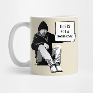 This is not a Banksy - hand sign Mug